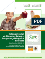 CATALOGO SPA Septiembrte 2012