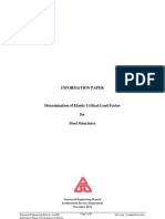 Determination of Elastic Critical Load Factor For Steel Structures