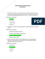 Act. 9 Quiz 2 - Fundamentos de Administración