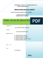 Plan de Negocios Truchas Arco Iris