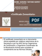 Certificado Zoosanitario