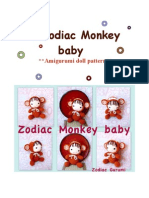 Zodiac Monkey Baby - Crochet Amigurumi Doll Pattern PDF