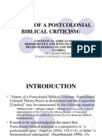 Matrix of A Postcolonial Biblical Criticism