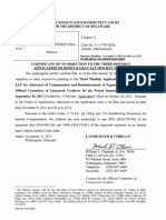 Et Al., 1: Objection Deadline: November 9, 2011 at 4:00 P.M. (ET) No Hearing or Order Required