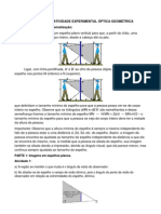 Relatório Da Atividade Experimental Óptica Geométrica