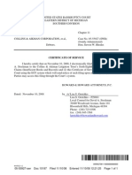 Certificate of Service: 05-55927-swr Doc 10187 Filed 11/10/08 Entered 11/10/08 12:21:25 Page 1 of 1