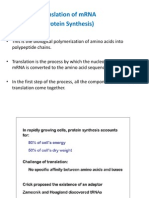 Translation of mRNA (Protein Synthesis)