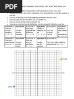 Horizontal, Vertical, Parallel and Perpendicular Lines Game