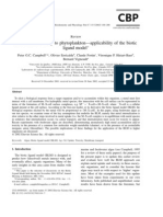 Metal Bioavailability To Phytoplankton-Applicability of The Biotic Ligand Model