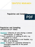 Population and Sampling in Health Research