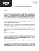 Constitución de La Organización Internacional Del Trabajo (OIT)