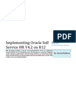 Self Service Implemetation Setps For Specific Purposes