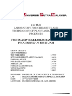 LAB 6 - Processing of Fruit Jam