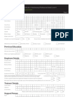 Hairdressing Training Agreement