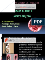 Amenaza de Aborto - Aborto Frustro