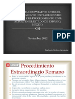 Comparativo Proc. Extraordinario Romano - Proc