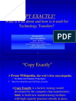 Copy Exactly Procedures
