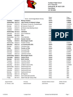 Team Schedule: Boys Varsity