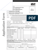 ICIT - Common Entrance Form