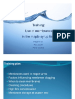 H2O Innovation Maple Membrane Training 2011 ENG PDF