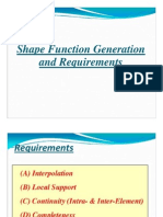 Generation Requirements Shape Funct