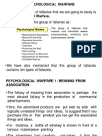 Fallacies-Psychological Warfare