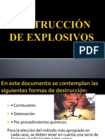 Destrucción de Explosivos