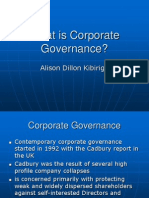 What Is Corporate Governance Presentation Alison Day One