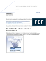 Combinación de Correspondencia de Word 2002-3