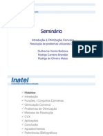 Introdução À Otimização Convexa.