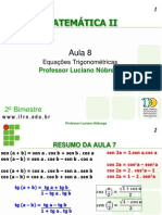 PDF 2c2baano Aula 8 Equacoes Trigonometricas