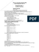 Class XI Diwali Assignment IP Theory