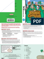 DS Animal Crossing Wild World Manual