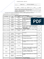 PLANO DE CURSO 8º Ano Matemática