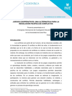 Juegos para Resolución de Conflictos