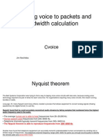 Converting Voice To Packets and Bandwidth Calculation