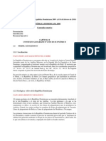 Borrador Del Informe GEO República Dominicana 2009