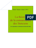 Alain - La Théorie de La Connaissance Des Stoïciens