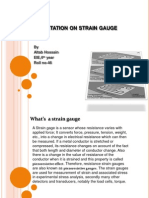 Resentation ON Strain Gauge: by Altab Hossain EIE, 4 Year Roll No-46