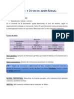 Resumen - Determinación y Diferenciación Sexual