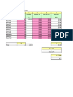 Menu Engineering Worksheet