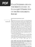 Wage Determination in The Irish Economy - Ruane Lyons QEC 2002