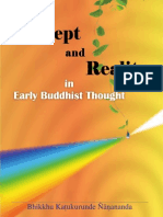 Concept and Reality in Early Buddhist Thought