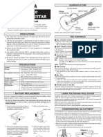 Electric Acoustic Guitar: Owner's Manual