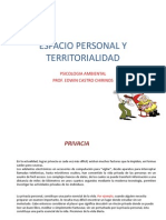 Espacio Personal y Territorialidad