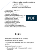 Plasma Lipids, Lipoprotein & Apolipoprotein Proteins