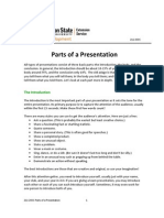 Parts of A Presentation