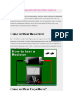 Como Verificar Componentes Eletrônicos Básicos Usando Um Multimetro