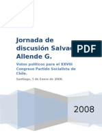 Jornada de Discusión Salvador Allende