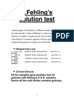 Fehling's Solution Test